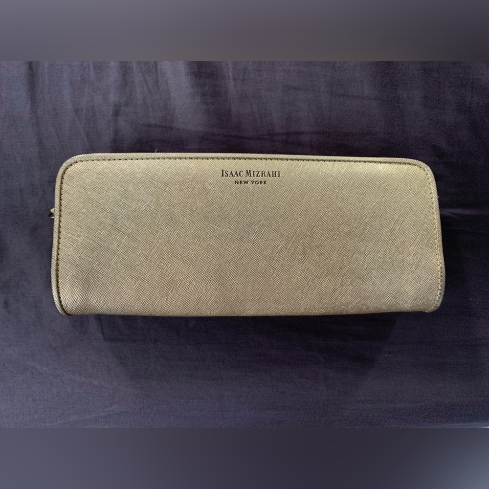 Gold clutch/wallet - Isaac Mizrahi